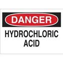 DANGER Hydrochloric Acid Sign sku:25448