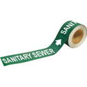 SANITARY SEWER Pipe Markers To-Go sku:20465