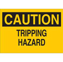 CAUTION Tripping Hazard Sign sku:25606