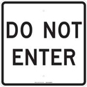 Do Not Enter Sign sku:75094