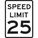 Speed Limit 25 Sign sku:75203