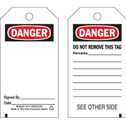 Accident Prevention Tags - (DANGER) sku:65347