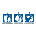 Dry Chemical or Halogenated Hydrocarbon Fire Extinguisher Labels sku:76302