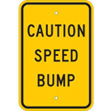 Caution Speed Bump Sign sku:80100