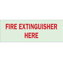 Fire Extinguisher Here Sign sku:80242