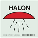 BradyGlo Halon Sign sku:80735