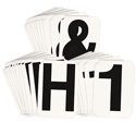 3" Black Helvetica Font Quik-Align Self-Spacing Numbers and Letters sku:8215P-0