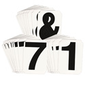 4" Black Helvetica Font Quik-Align Self-Spacing Numbers sku:8220P-0