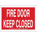 Fire Door Keep Closed sign