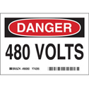 DANGER 480 Volts Labels sku:86060