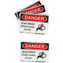 DANGER Do Not Operate Without Guards in Place Labels sku:86130
