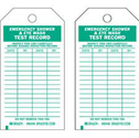 Emergency Shower and Eye Wash Inspection Tags
