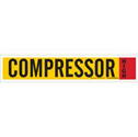 Ammonia (IIAR) Pipe Marker: COMPRESSOR sku:90341