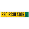 Ammonia (IIAR) Pipe Marker: RECIRCULATOR sku:90346