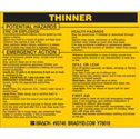 THINNER Labels sku:93740