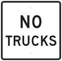 No Trucks Sign sku:94192