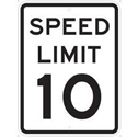 Speed Limit 10 Sign sku:115222