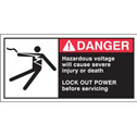 HAZARDOUS VOLTAGE WILL CAUSE SEVERE INJURY OR DEATH Labels