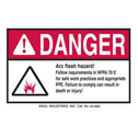 DANGER Arc Flash Hazard Labels