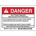 Arc Flash Label sku:99455
