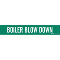 BOILER BLOW DOWN Pipe Marker sku:7331-4-PK