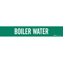 BOILER WATER Pipe Marker