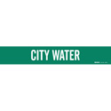 CITY WATER Pipe Marker