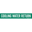 COOLING WATER RETURN Pipe Marker