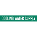COOLING WATER SUPPLY Pipe Marker