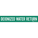 DEIONOZED WATER RETURN Pipe Marker sku:7074-1HV-PK