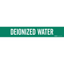 DEIONOZED WATER Pipe Marker sku:91921-PK