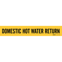 DOMESTIC HOT WATER RETURN Pipe Marker sku:7088-1-PK