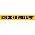 DOMESTIC HOT WATER SUPPLY Pipe Marker sku:7089-1-PK