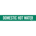 DOMESTIC HOT WATER Pipe Marker sku:7350-4-PK