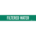 FILTERED WATER Pipe Marker sku:7105-4-PK
