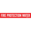 FIRE PROTECTION WATER Pipe Marker