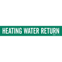 HEATING WATER RETURN Pipe Marker sku:7365-4-PK