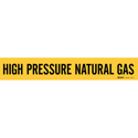 HIGH PRESSURE NATURAL GAS Pipe Marker sku:7139-3C-PK