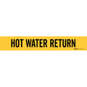 HOT WATER RETURN Pipe Marker sku:7148-4-PK