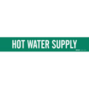 HOT WATER SUPPLY Pipe Marker sku:7377-4-PK