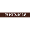 LOW PRESSURE GAS Pipe Marker sku:7388-1-PK