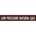 LOW PRESSURE NATURAL GAS Pipe Marker sku:7387-4-PK
