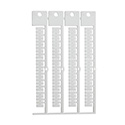 BradyJet J1000 Terminal Block Tags - 4mm x 10mm, 4mm Pitch sku:SA1226