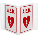 V Aed Sign sku:V1AE01A