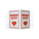 Emergency Shutoff Sign sku:V1ESG1G