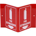 Fire Extinguisher "V" Sign - 6" x 8" sku:V1FE15A
