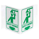 V Safety Shower Sign sku:V1SS03A