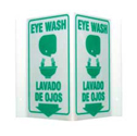 Bilingual Eye Wash Lavado De Ojos Sign sku:V3EW03A