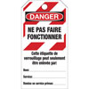 Danger Do Not Operate Tag - French