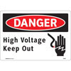 DANGER HIGH VOLTAGE KEEP OUT Sign-102445
